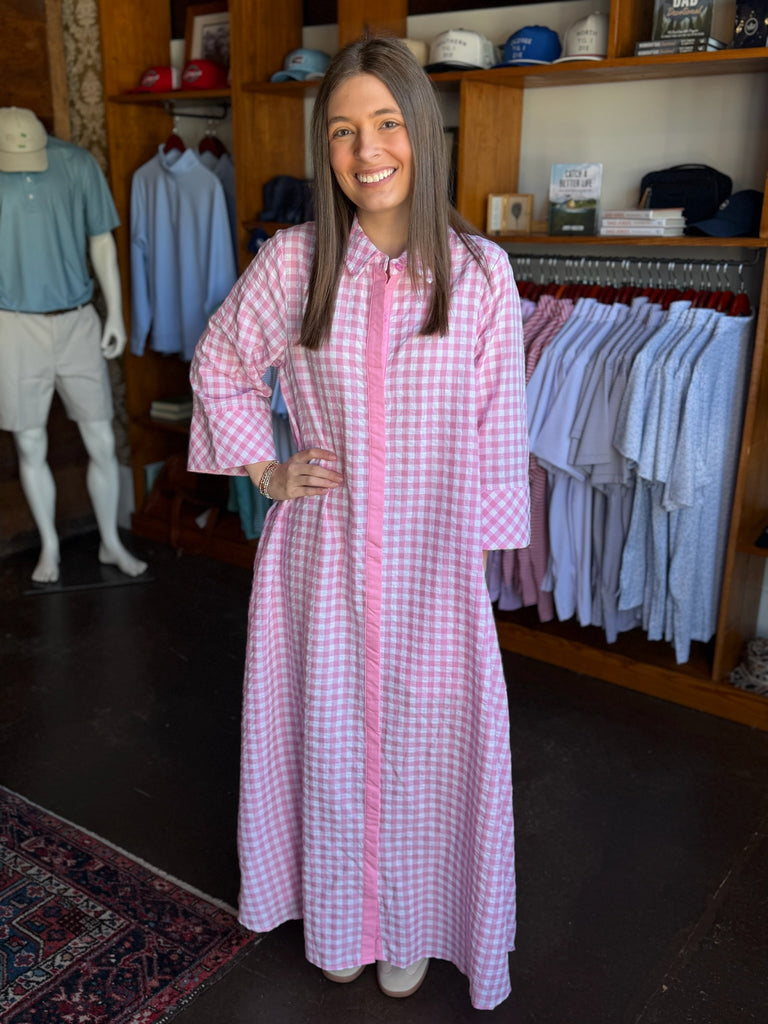 Gingham Maxi Dress