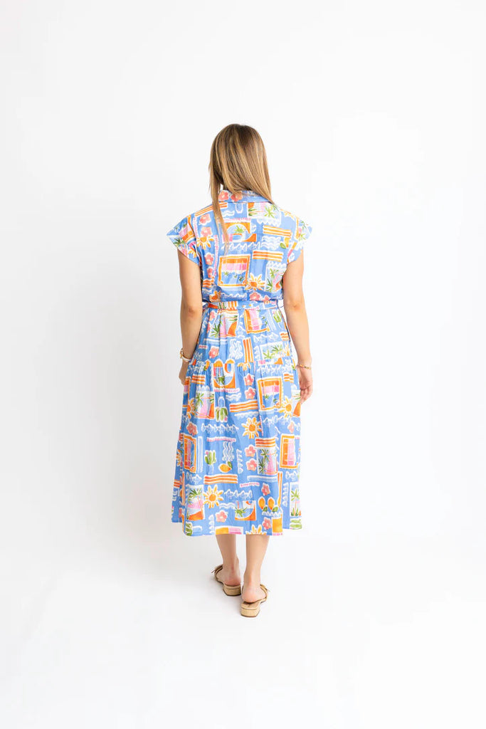 Santorini Pocket Shirt Maxi Dress