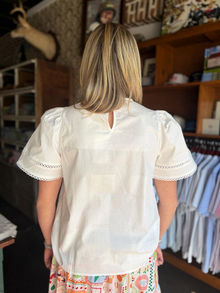 Mary Square - Tabby White Top