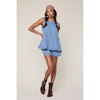 FINAL SALE - Denim Tank & Short Set