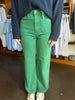 FINAL SALE - Green Patch Pocket Wide Leg Pant