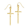 Gold Cross Earrings