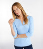 Women's Pima Splitneck 3/4 Sleeve Tunic