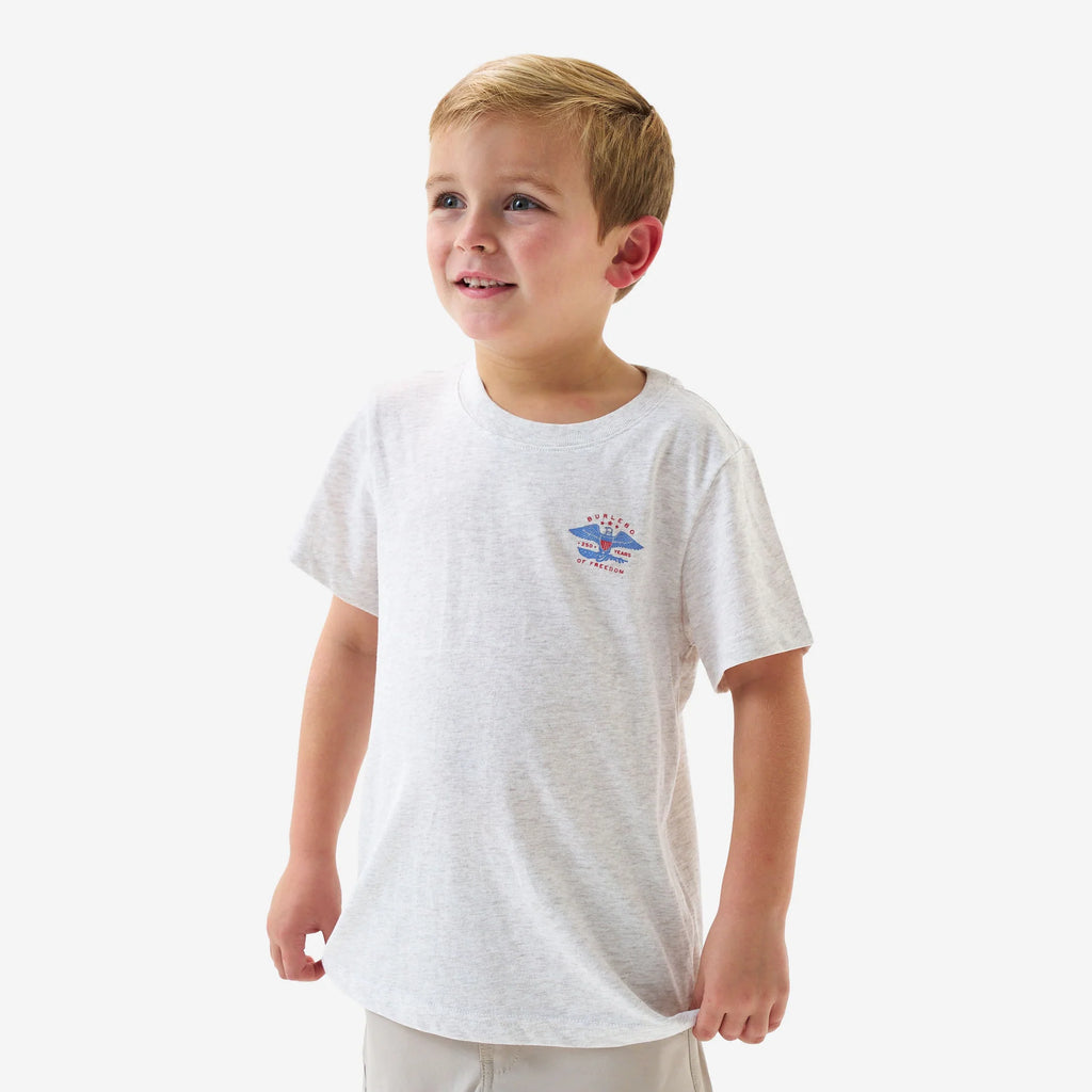 Youth Eagle Outdoors Heather Oatmeal SS Tee