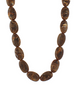 Dark Brown Acrylic Oval Shape Necklace